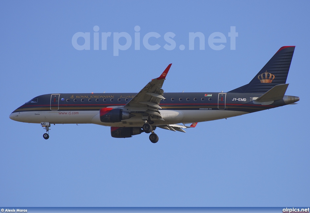 JY-EMD, Embraer ERJ 170-200LR, Royal Jordanian