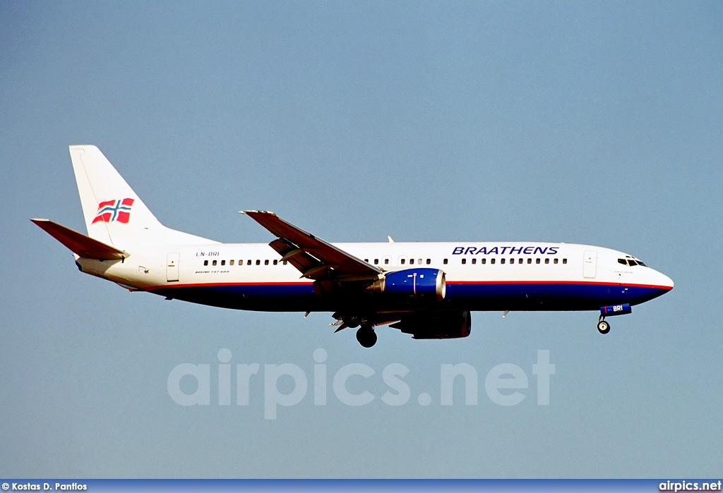 LN-BRI, Boeing 737-400, Braathens Aviation