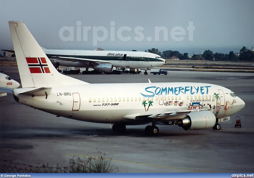 LN-BRU, Boeing 737-500, Braathens SAFE