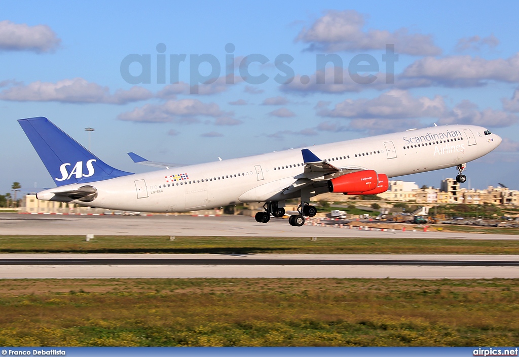 LN-RKG, Airbus A340-300, Scandinavian Airlines System (SAS)