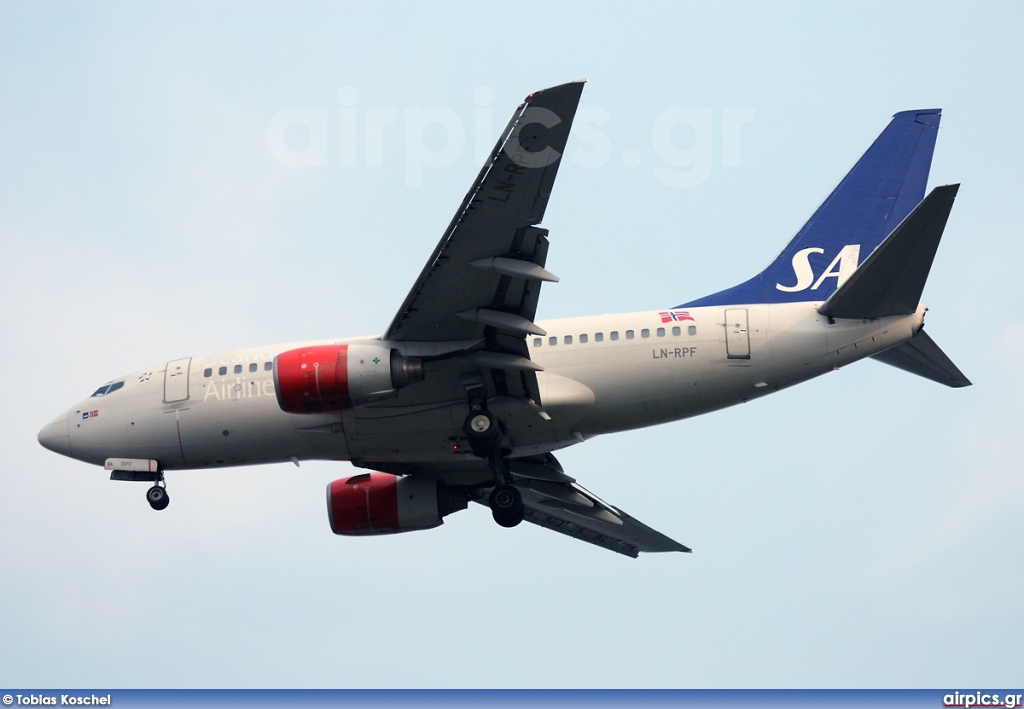 LN-RPF, Boeing 737-600, Scandinavian Airlines System (SAS)