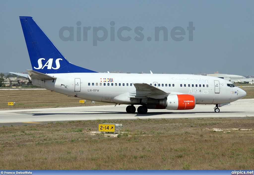 LN-RPW, Boeing 737-600, Scandinavian Airlines System (SAS)