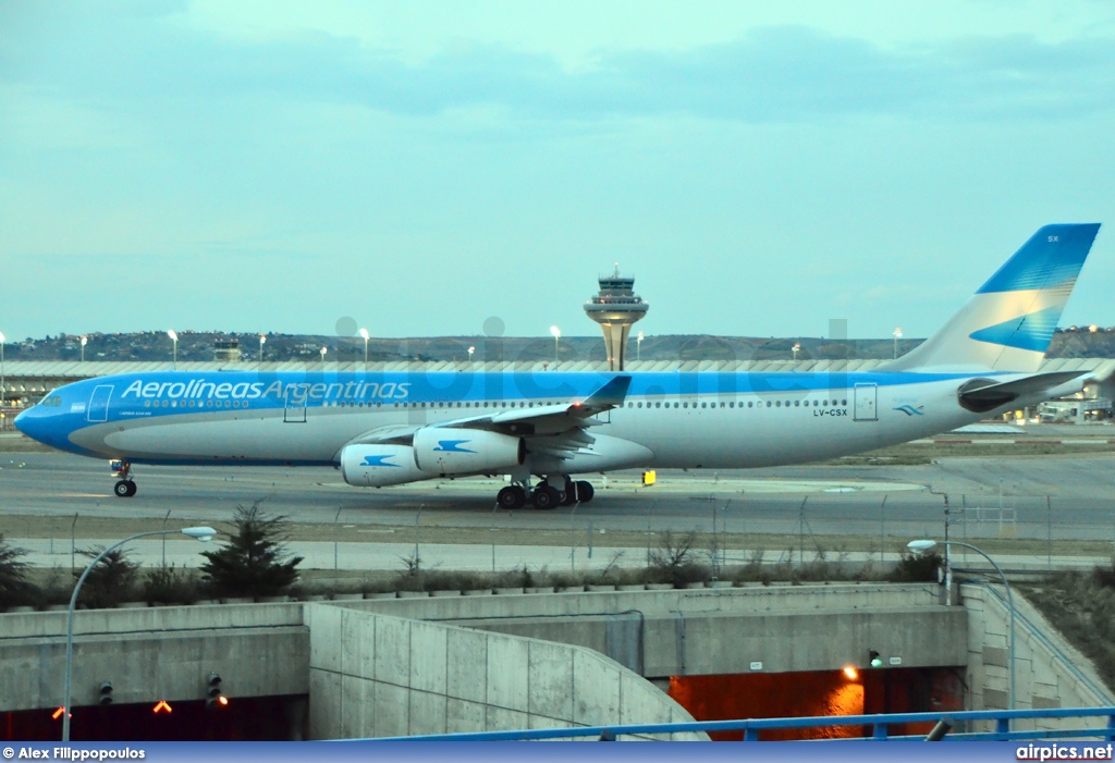 LV-CSX, Airbus A340-300, Aerolineas Argentinas