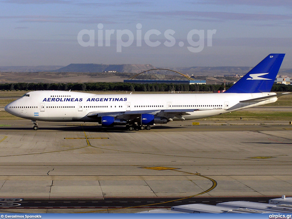 LV-OEP, Boeing 747-200B, Aerolineas Argentinas