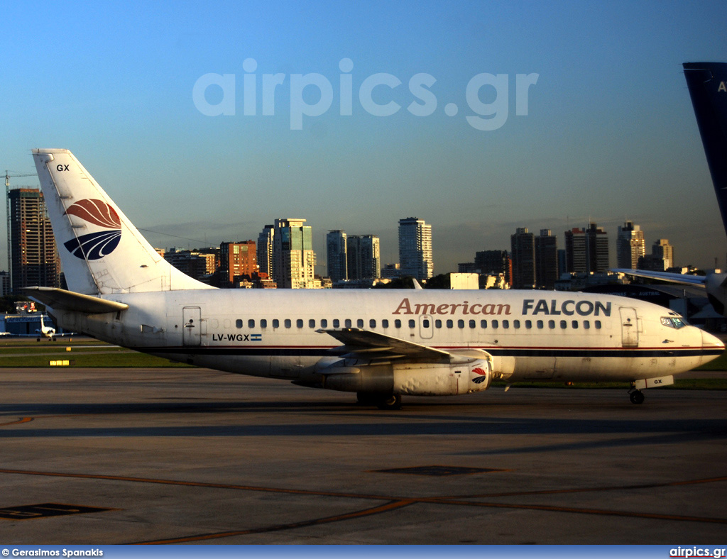 LV-WGX, Boeing 737-200Adv, American Falcon