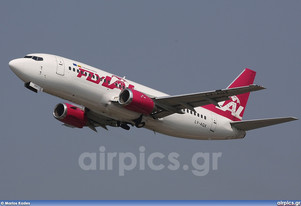 LY-AQX, Boeing 737-300, FlyLAL - Lithuanian Airlines