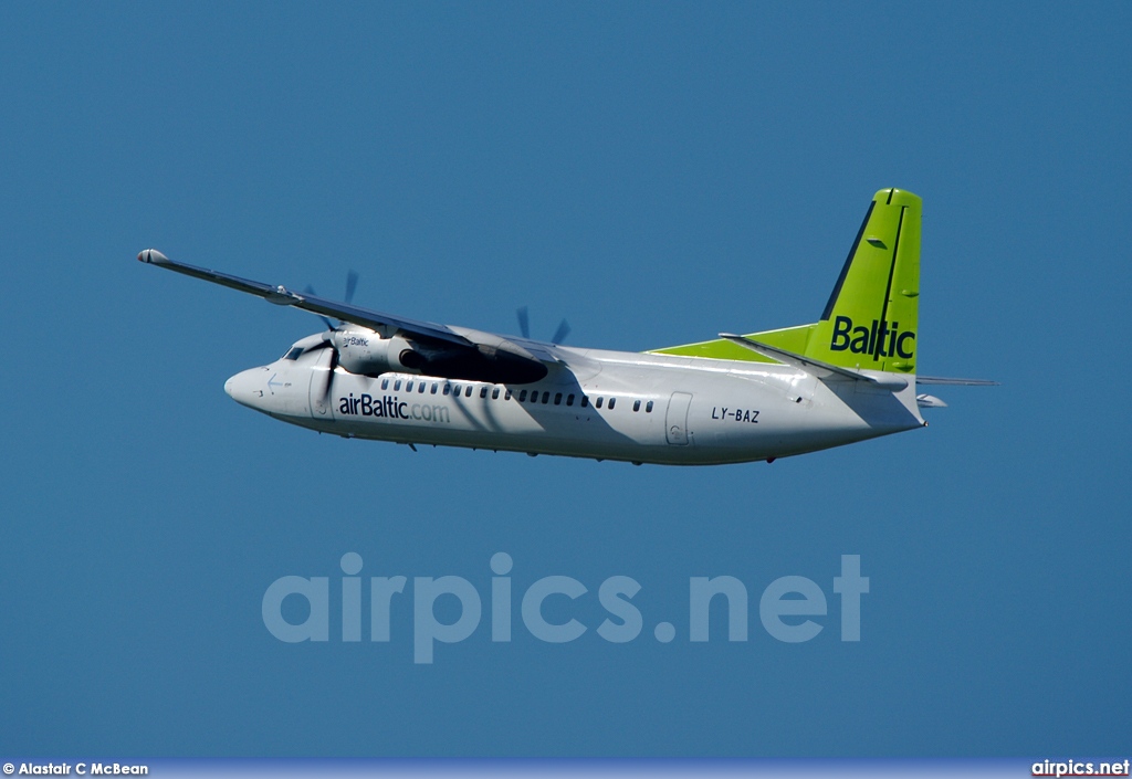 LY-BAZ, Fokker 50, Air Baltic