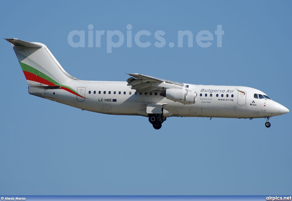 LZ-HBE, British Aerospace BAe 146-300, Bulgaria Air