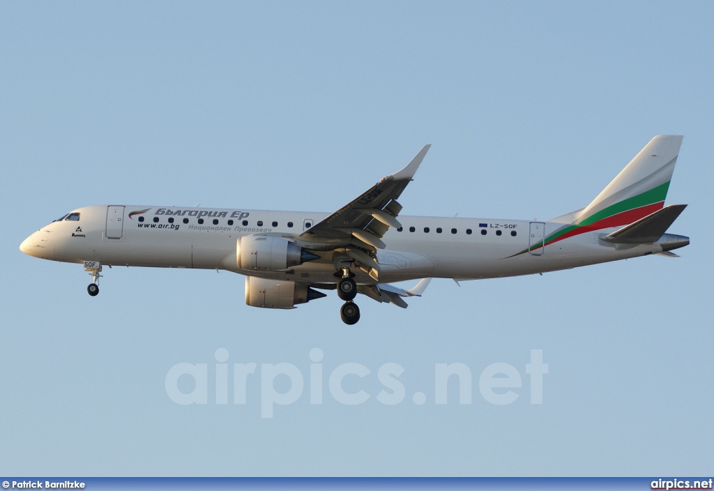 LZ-SOF, Embraer ERJ 190-100AR (Embraer 190), Bulgaria Air