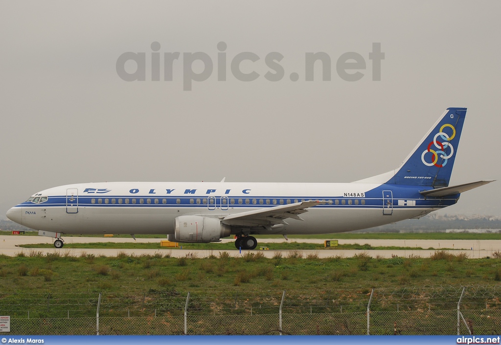 N148AS, Boeing 737-400, Olympic Airlines