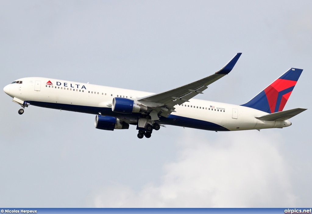 N185DN, Boeing 767-300ER, Delta Air Lines