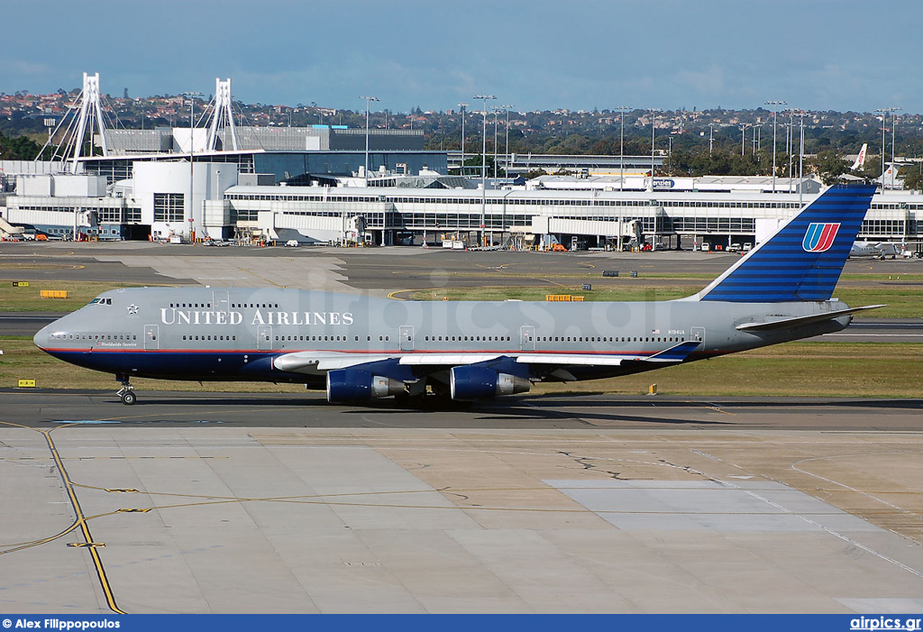 N194UA, Boeing 747-400, United Airlines