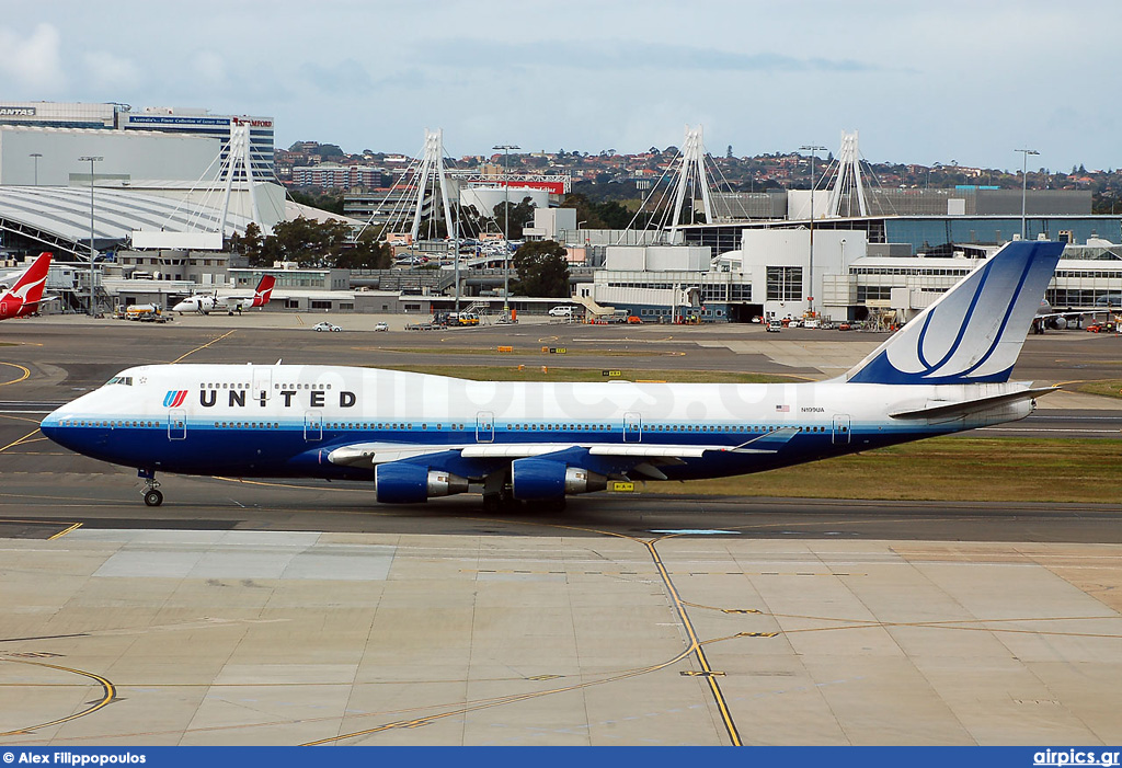 N199UA, Boeing 747-400, United Airlines