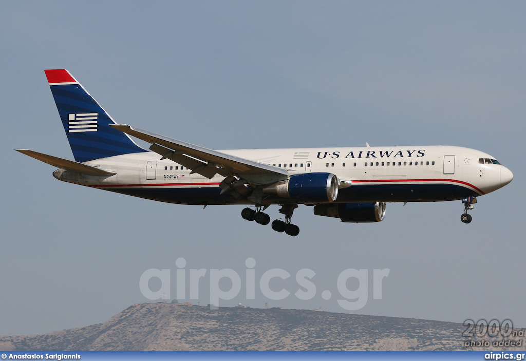 N245AY, Boeing 767-200ER, US Airways