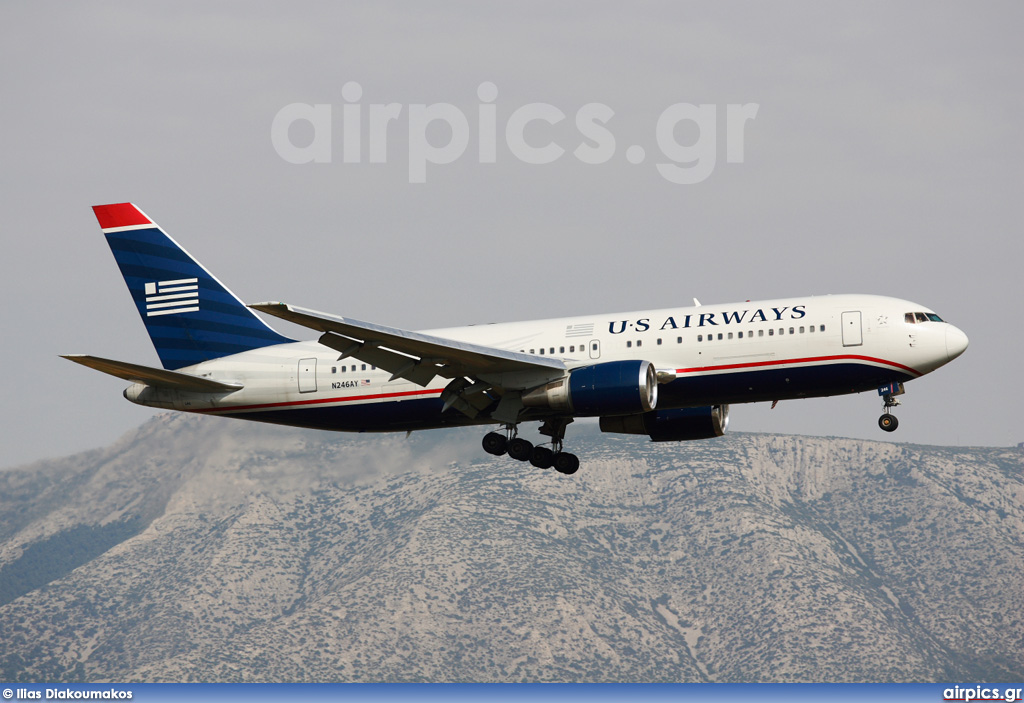 N246AY, Boeing 767-200ER, US Airways