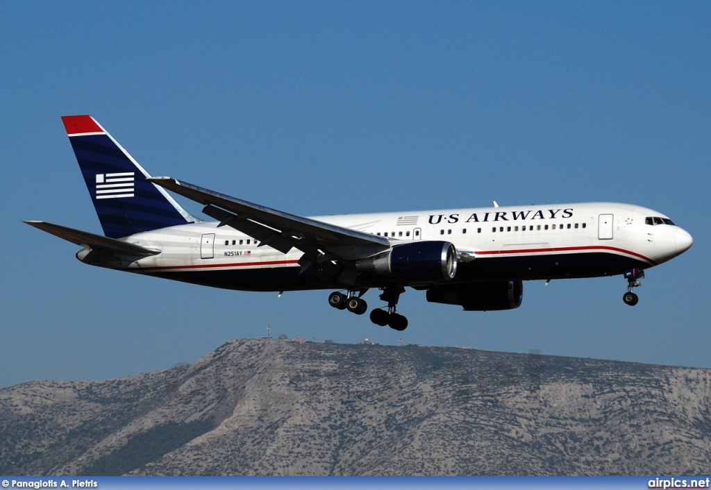 N251AY, Boeing 767-200ER, US Airways