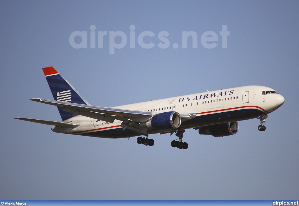 N252AU, Boeing 767-200ER, US Airways