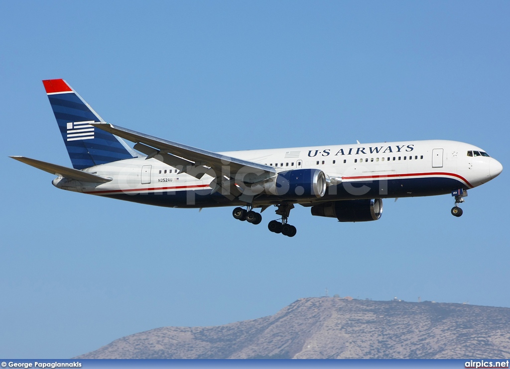 N252AU, Boeing 767-200ER, US Airways