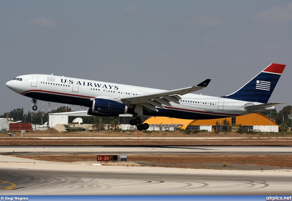 N280AY, Airbus A330-200, US Airways