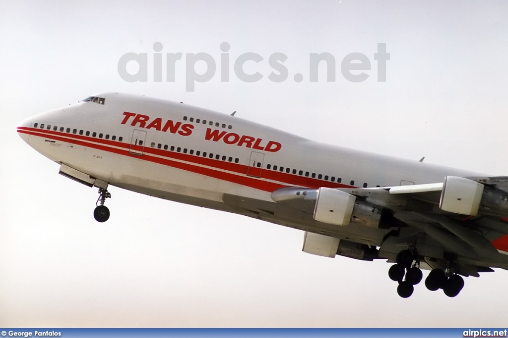 N305TW, Boeing 747-200B, TWA - Trans World Airlines