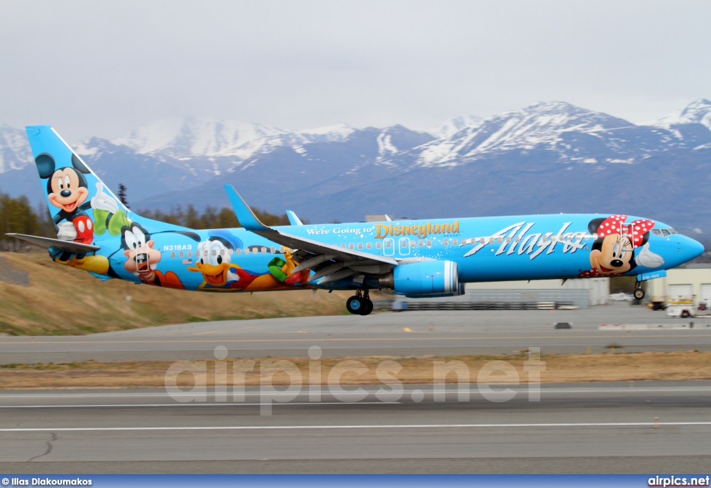 N318AS, Boeing 737-900, Alaska Airlines