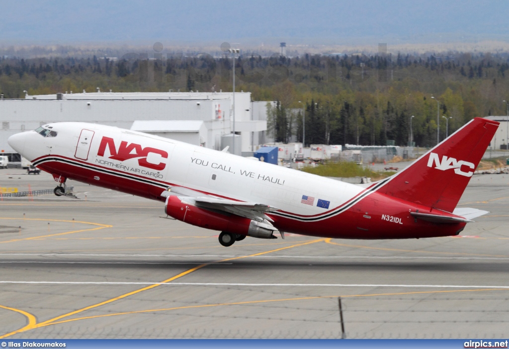 N321DL, Boeing 737-200AdvF, Northern Air Cargo - NAC