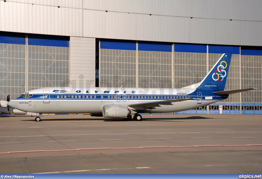 N353AS, Boeing 737-400, Olympic Airlines