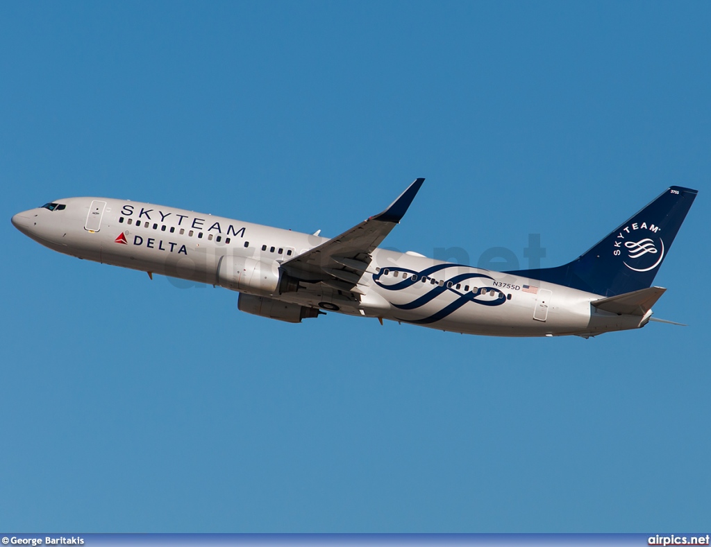 N3755D, Boeing 737-800, Delta Air Lines