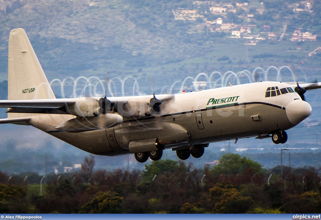 N3755P, Lockheed L-100-30 Hercules, Prescott Support