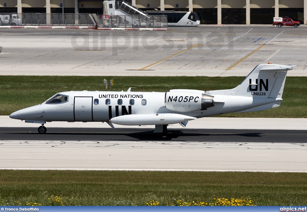 N405PC, Bombardier Learjet 35A, United Nations