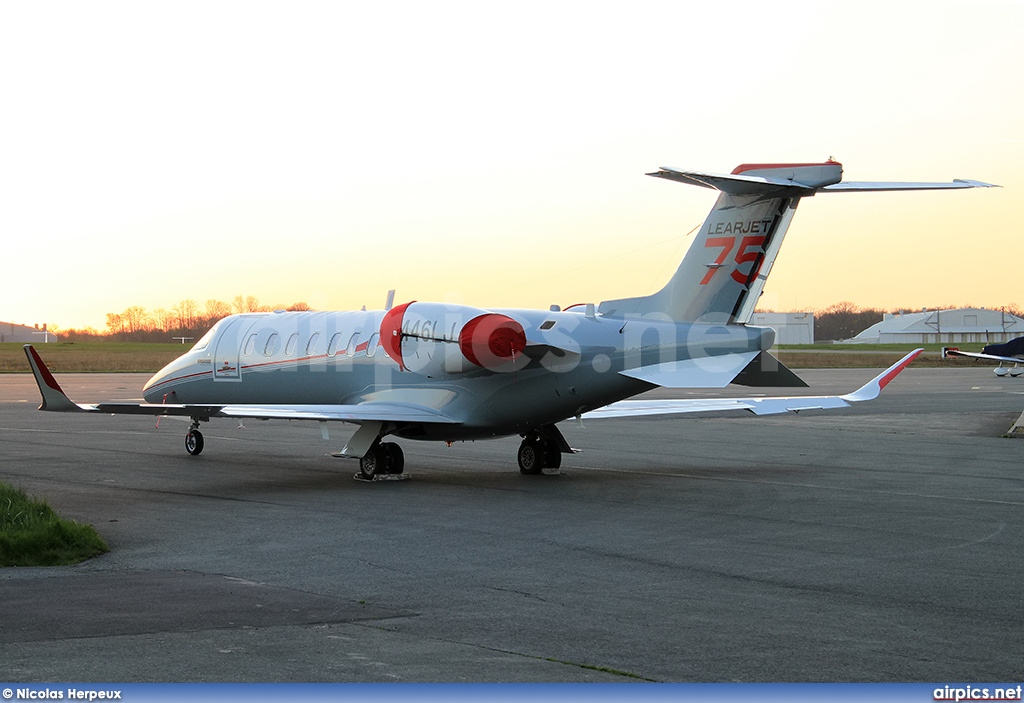 N446LJ, Bombardier Learjet 75, Private