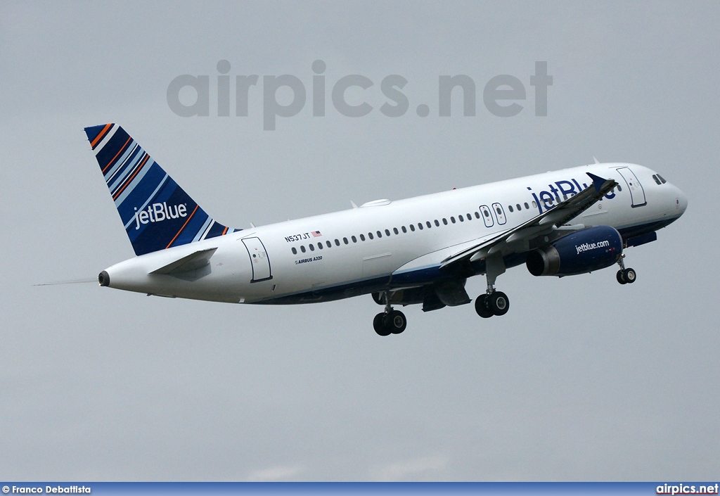 N537JT, Airbus A320-200, JetBlue Airways