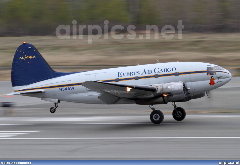 N54514, Curtiss C-46D Commando, Everts Air Cargo