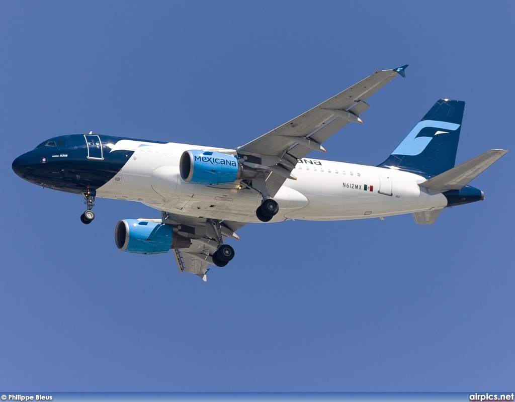 N612MX, Airbus A318-100, Mexicana