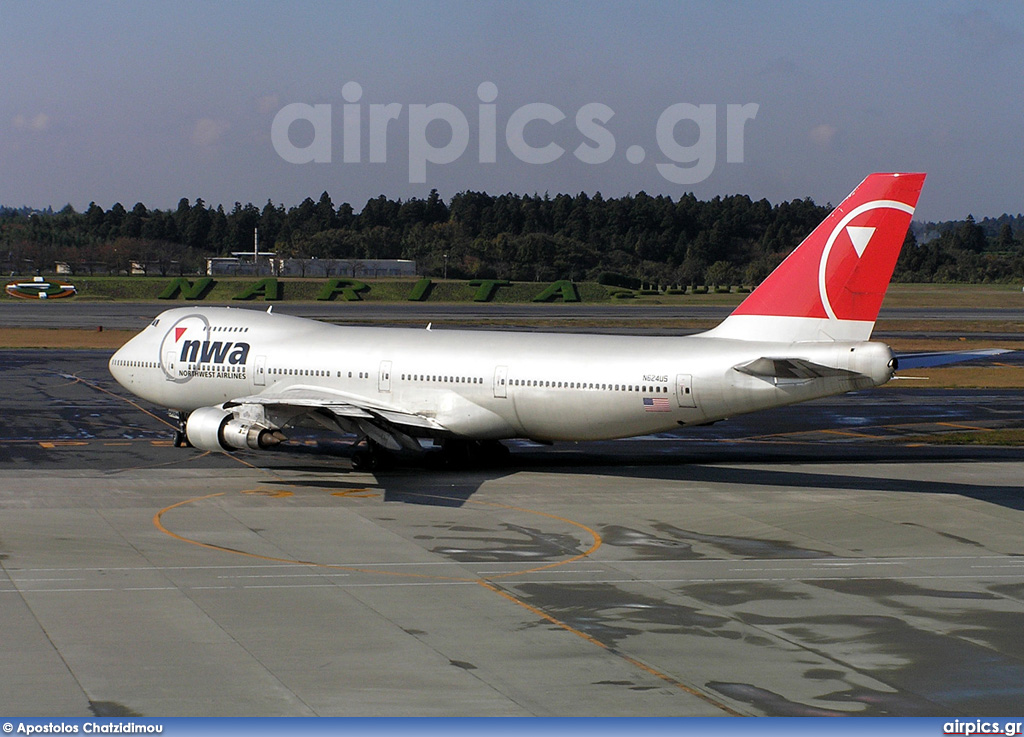 N624US, Boeing 747-200B, Northwest Airlines