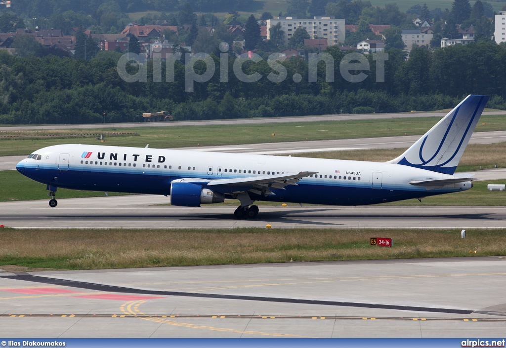 N643UA, Boeing 767-300ER, United Airlines