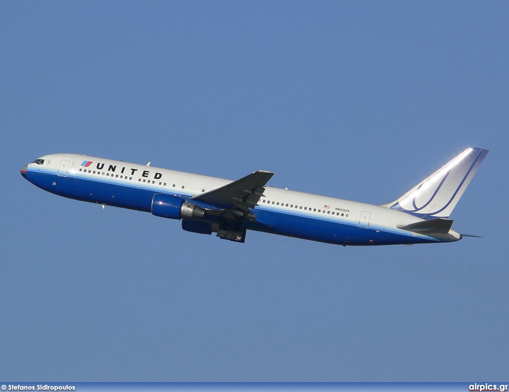 N643UA, Boeing 767-300ER, United Airlines