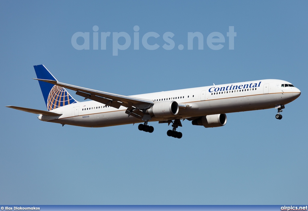 N66056, Boeing 767-400ER, Continental Airlines