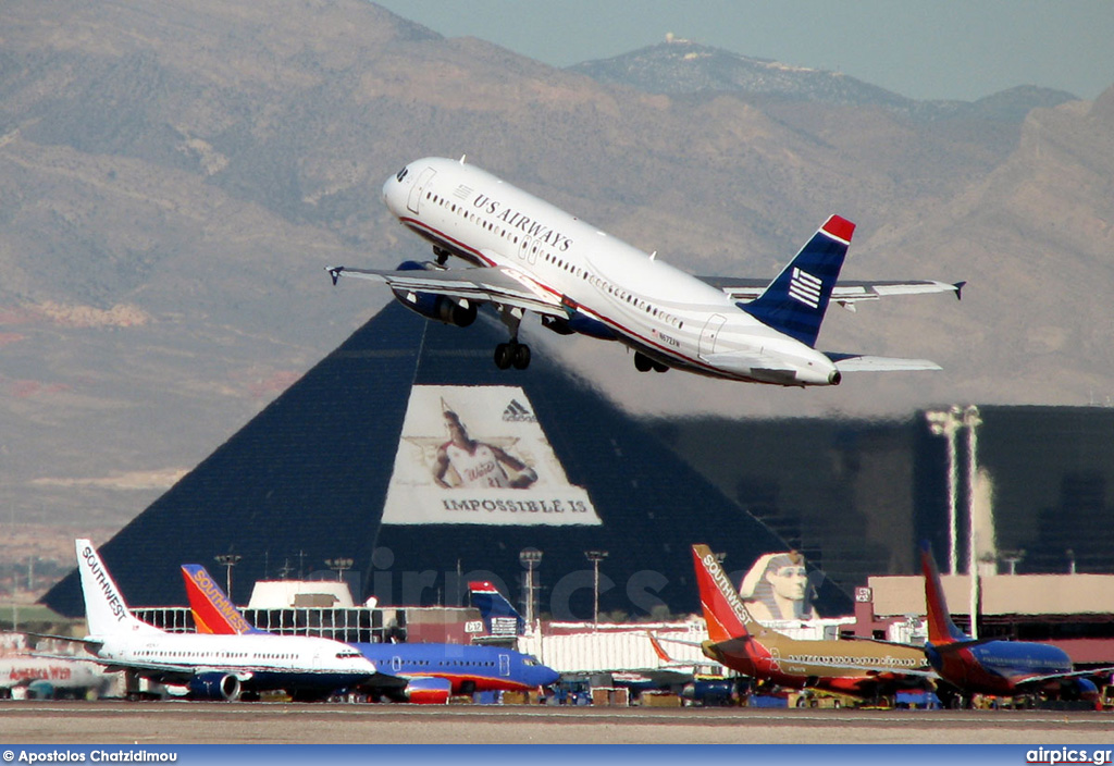 N672AW, Airbus A320-200, US Airways