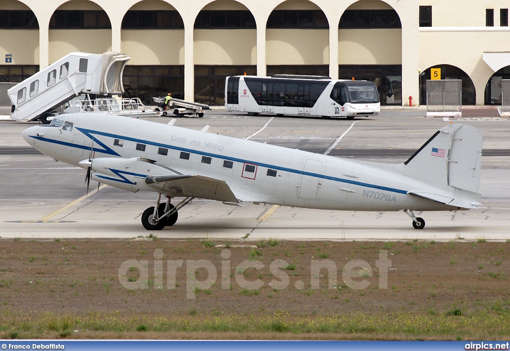 N707BA, Douglas DC-3B, US Department of State