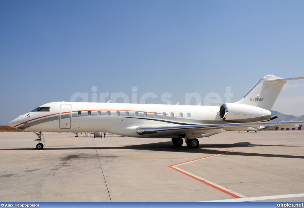 N726AF, Bombardier Global 5000, Private