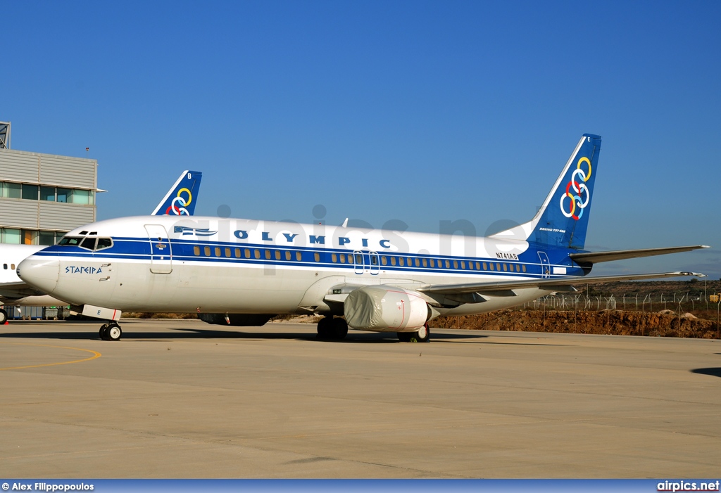 N741AS, Boeing 737-400, Olympic Airlines