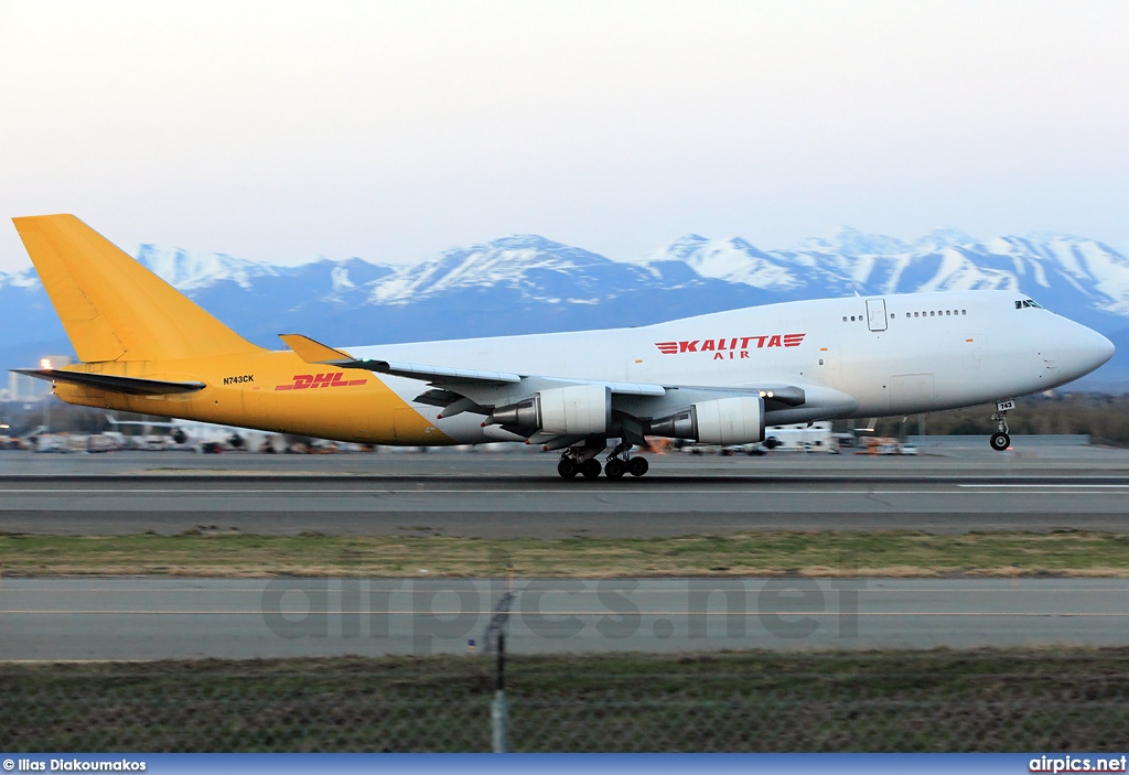 N743CK, Boeing 747-400(BCF), Kalitta Air