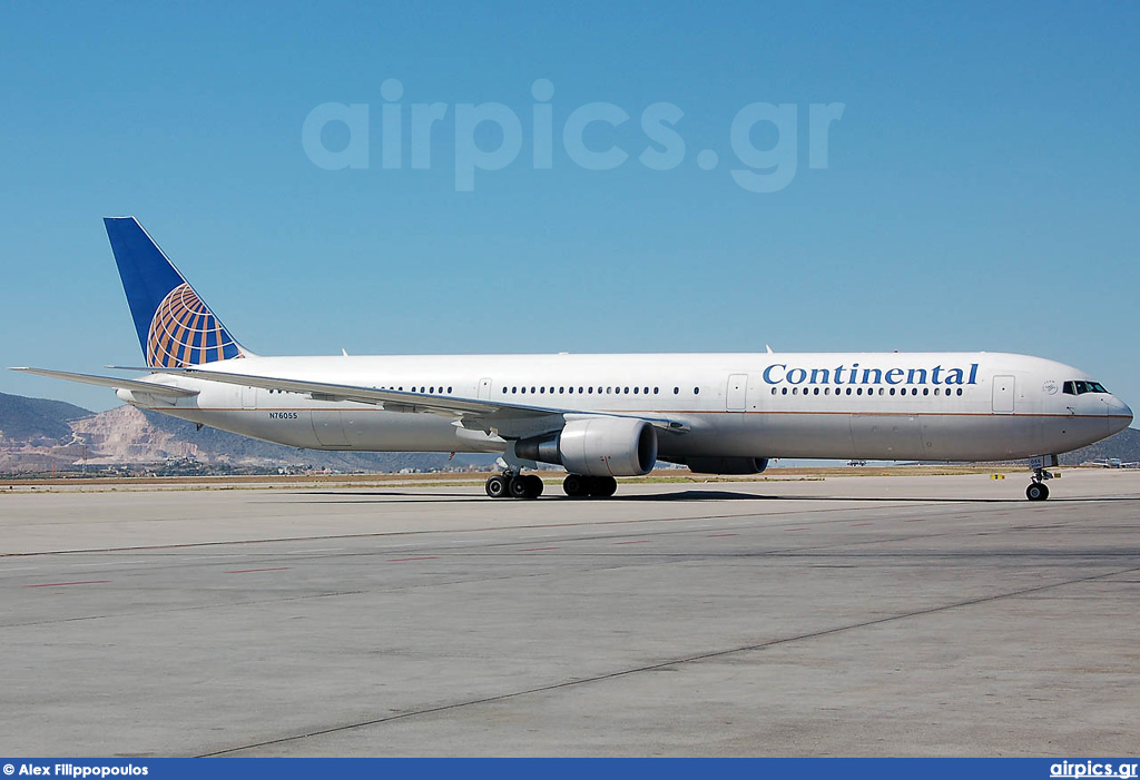 N76055, Boeing 767-400ER, Continental Airlines