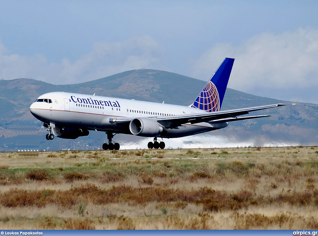 N76153, Boeing 767-200ER, Continental Airlines