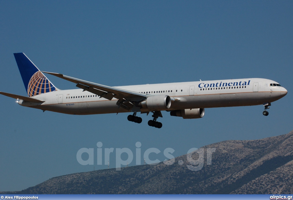 N78060, Boeing 767-400ER, Continental Airlines
