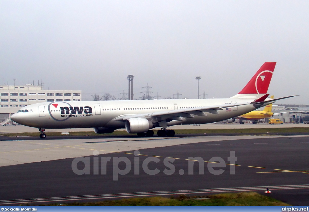 N817NW, Airbus A330-300, Northwest Airlines