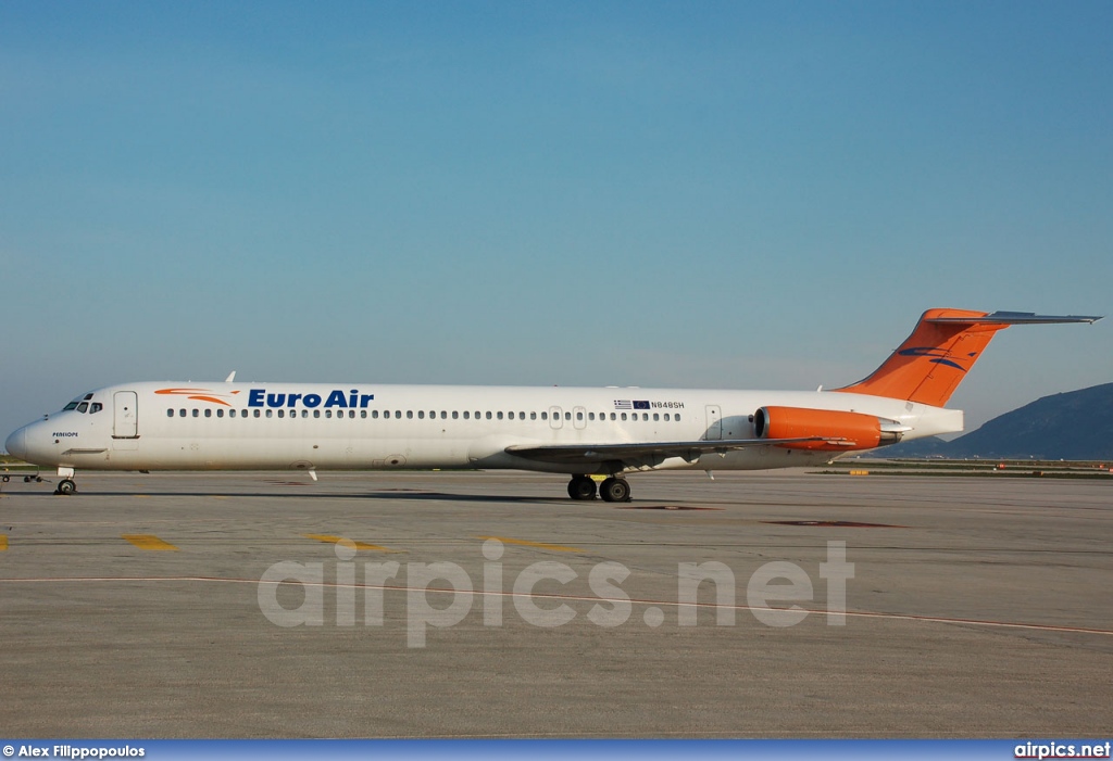 N848SH, McDonnell Douglas MD-83, EuroAir