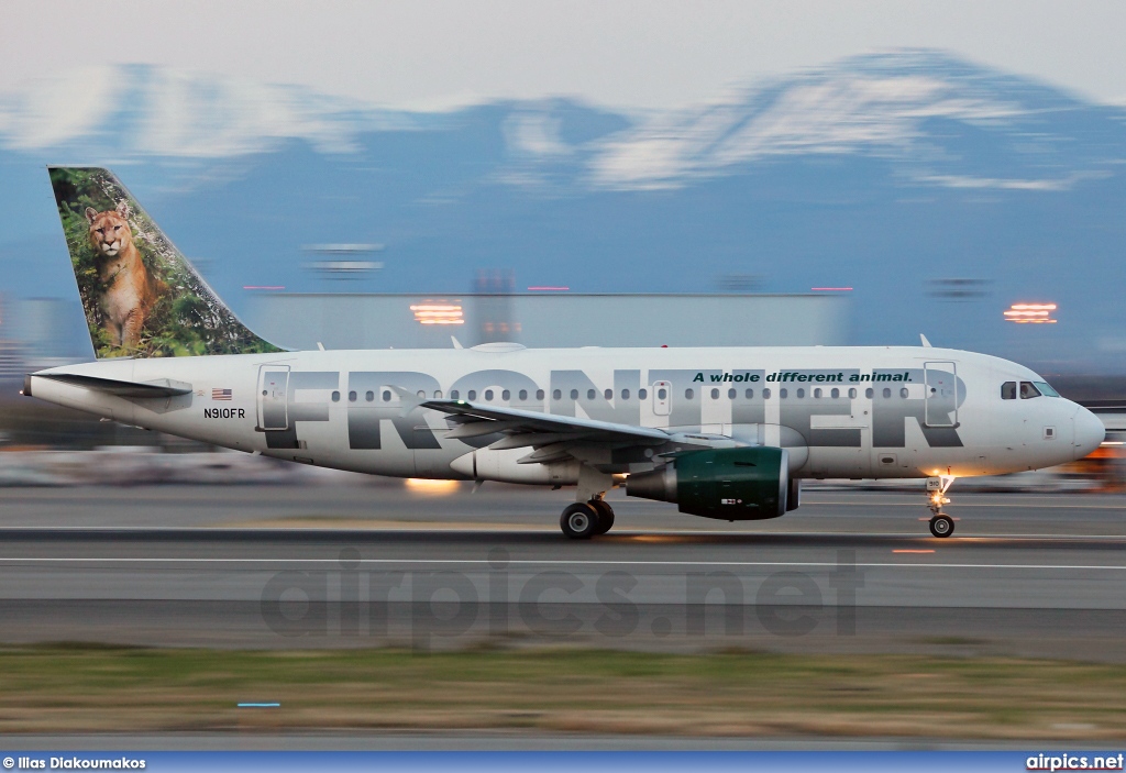N910FR, Airbus A319-100, Frontier Airlines