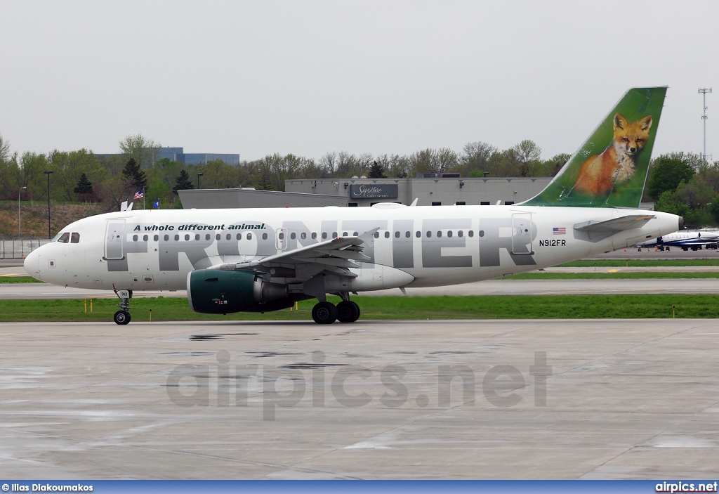 N912FR, Airbus A319-100, Frontier Airlines